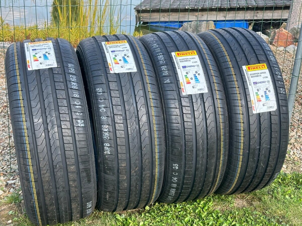 265/60 r18 NOVÉ Pirelli Scorpion Verde 265/60 R18 110H