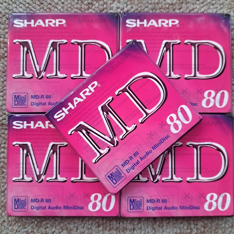 SHARP - MD 80 min / Minidisc / nové / 5ks