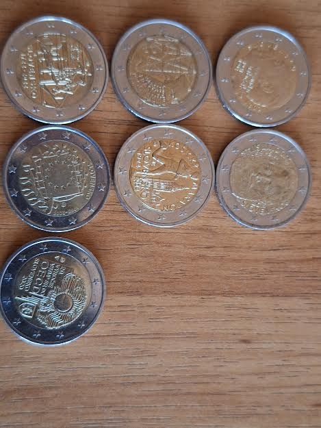 2 euro eurove pamatane mince obehove Slovensko