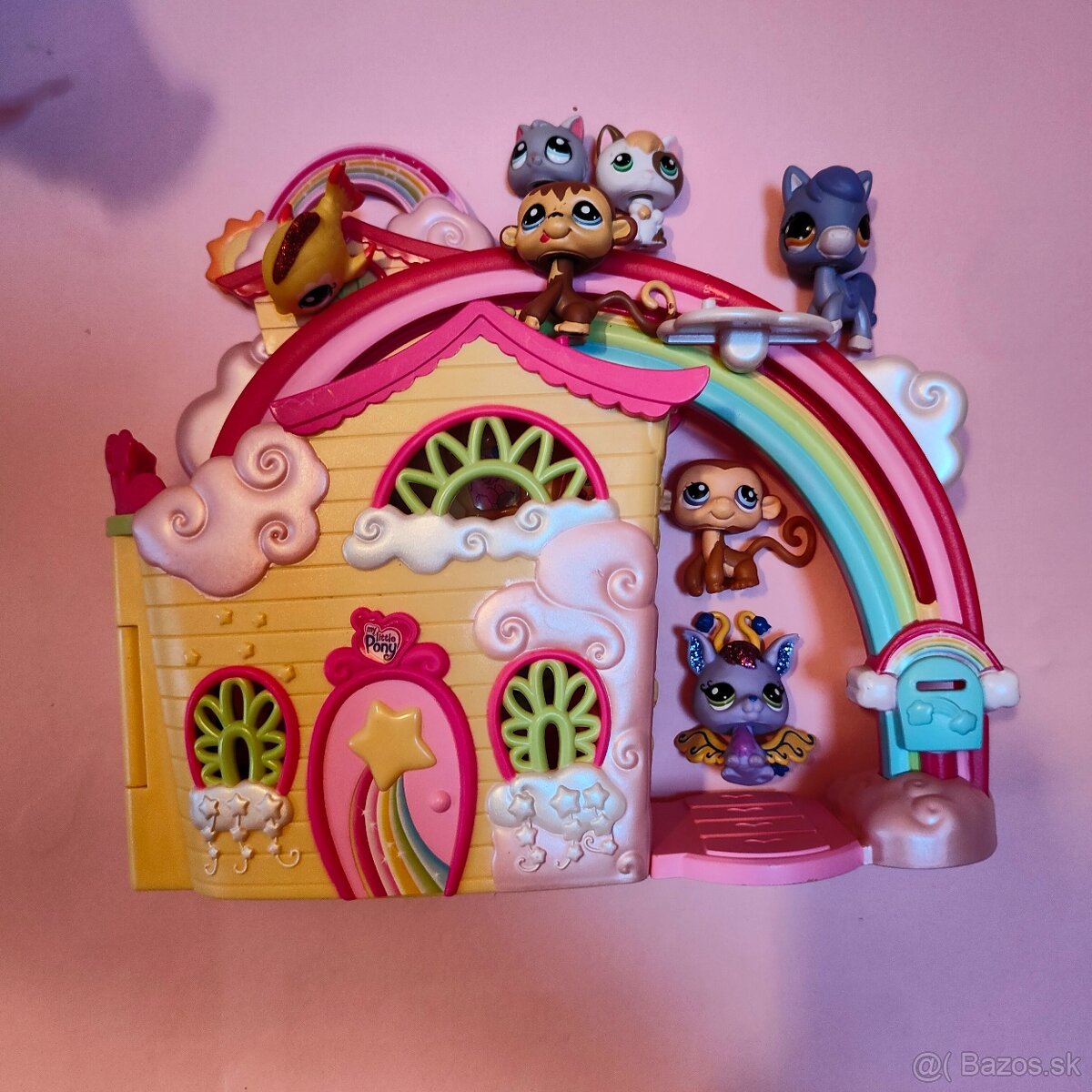 Lps - littlest pet shop petshop sada s domčekom