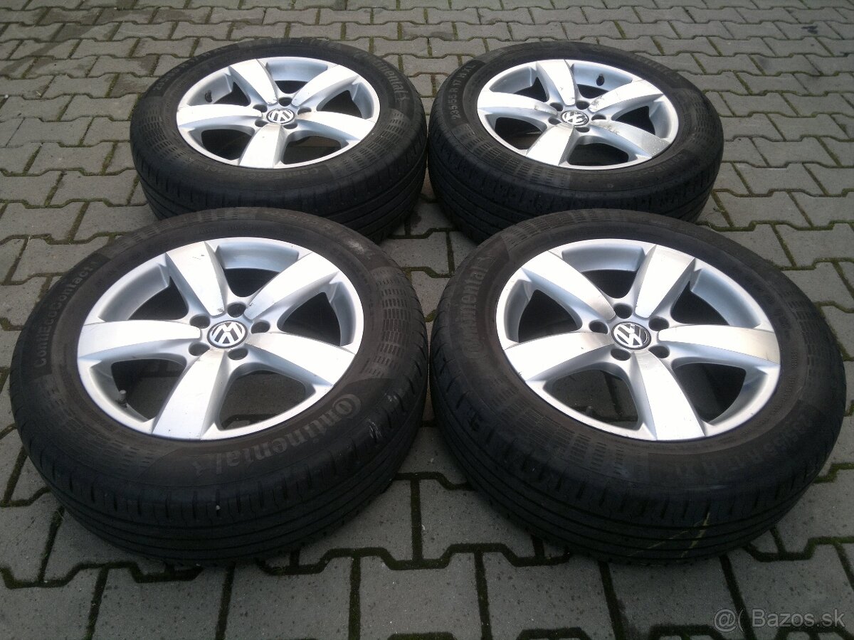 Elektrony VW Tiguan 5x112 r17, letne pneu. 235/55 R17