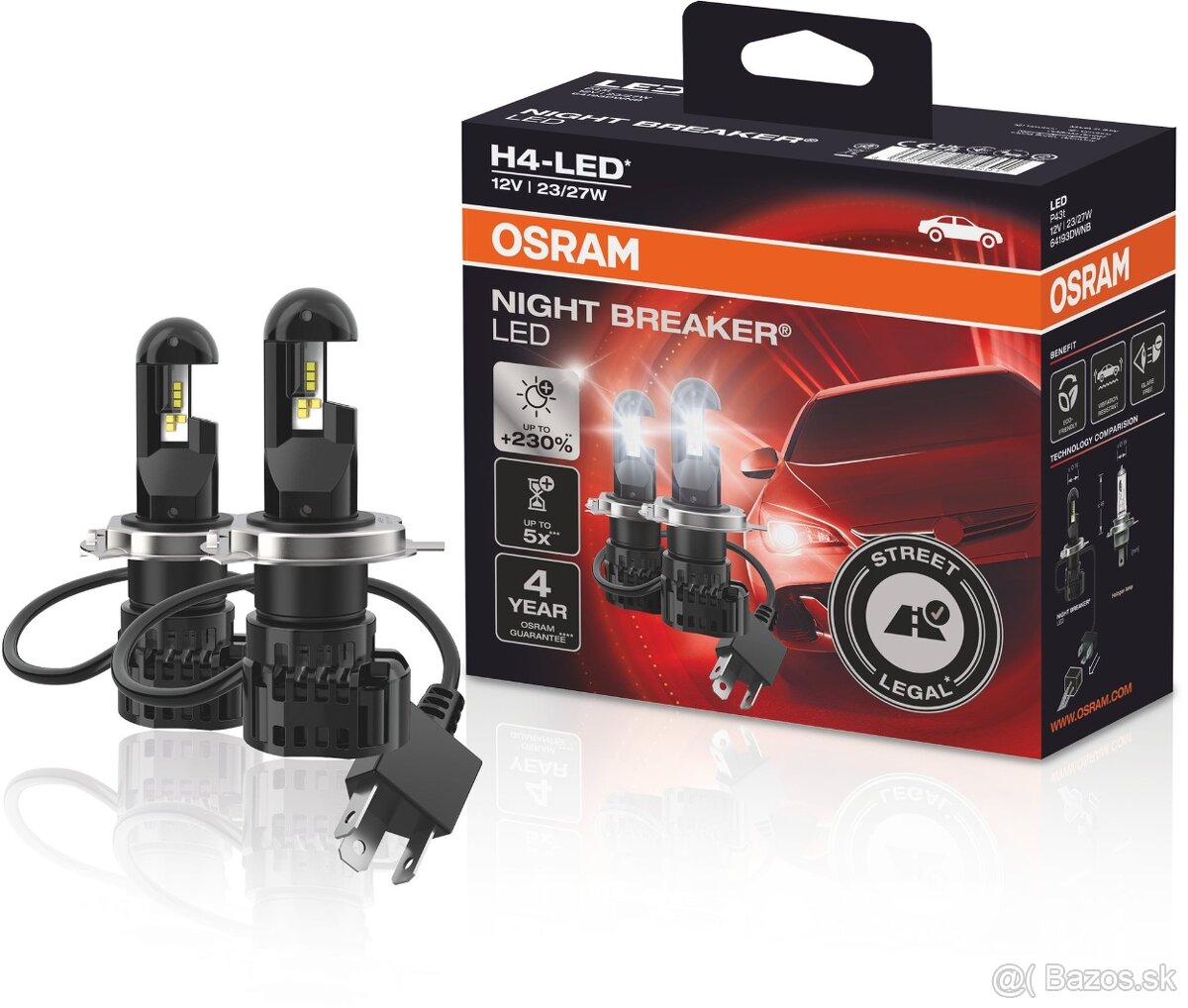 Osram Led NIGHT BREAKER H4-LED Legálne