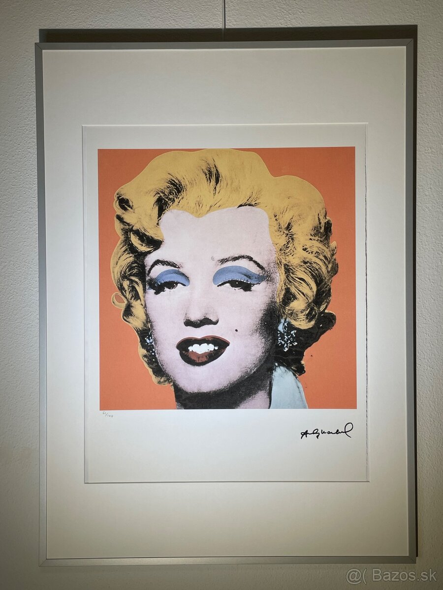 Andy Warhol "Marilyn" Limitovaná edícia_Číslované_Certifikát