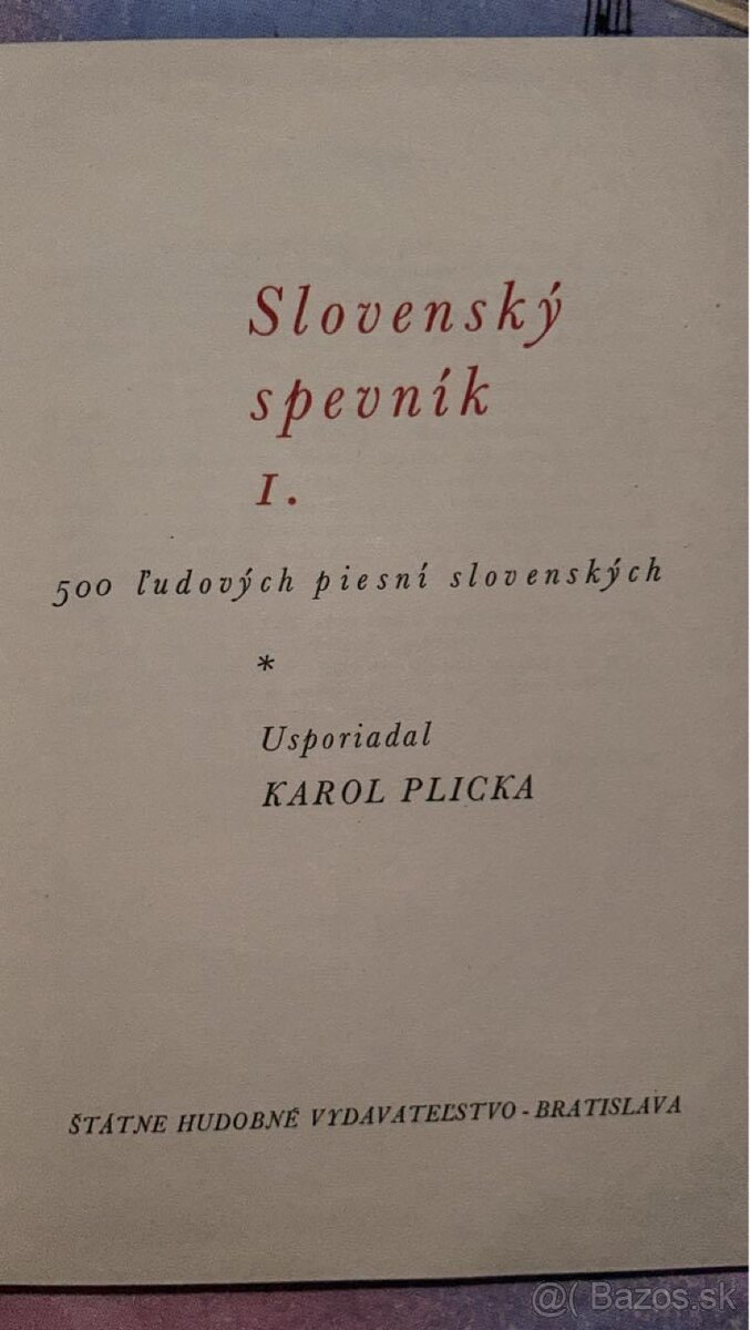 Slovenský spevnik I.