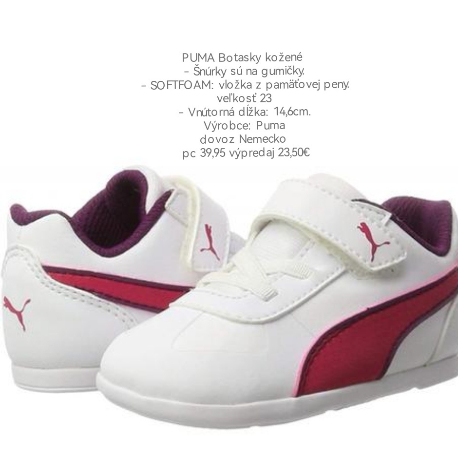 Puma botasy 23 nové