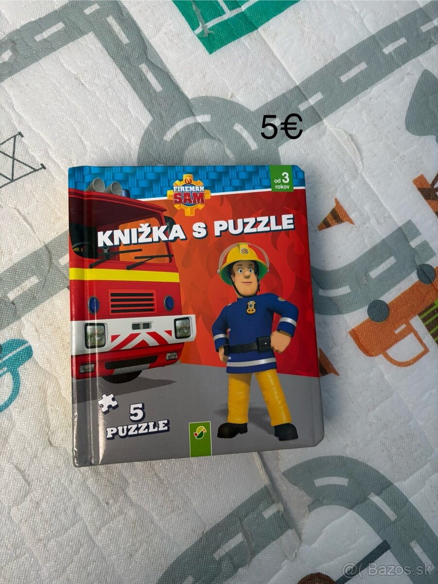 Požiarnik Sám puzzle kniha