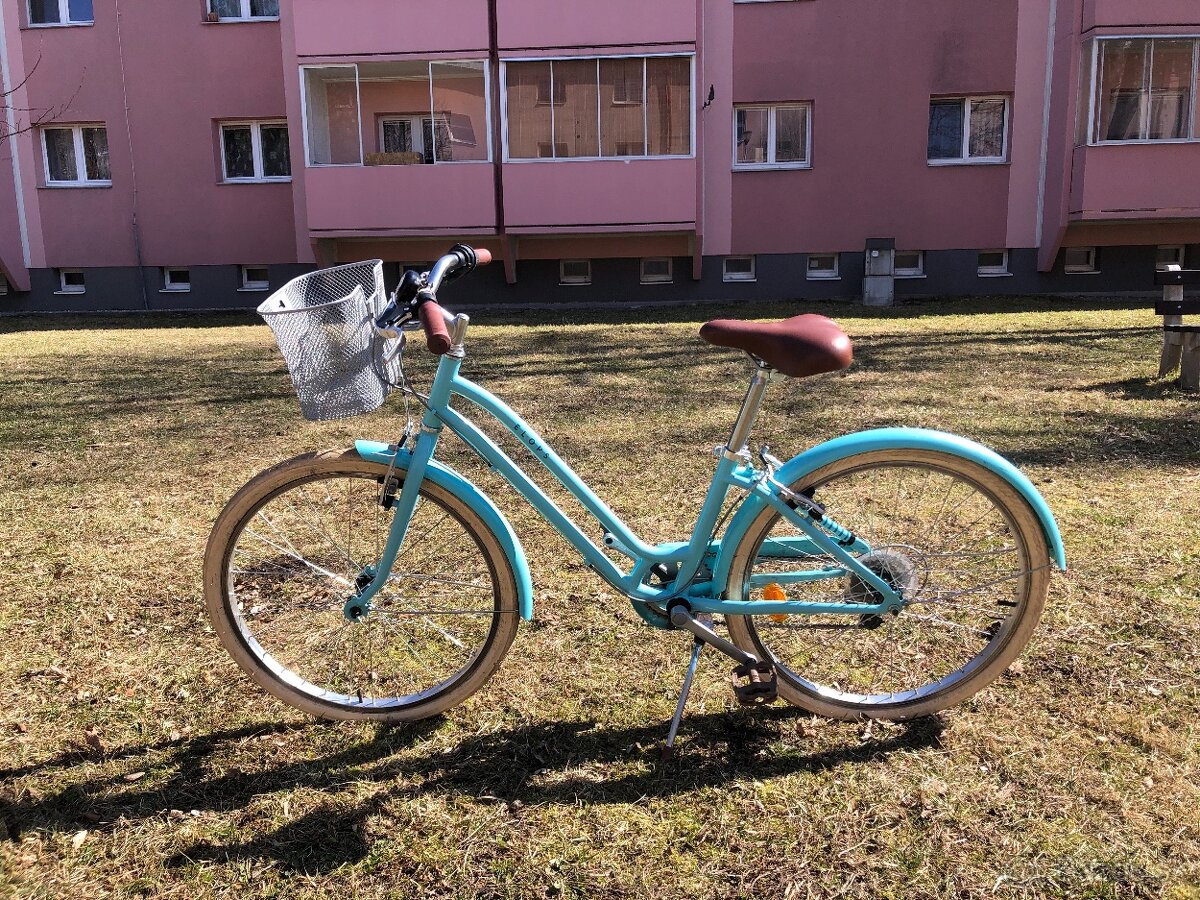 Mestský bicykel Elops 500 24" pre deti od 9 do 12 rokov