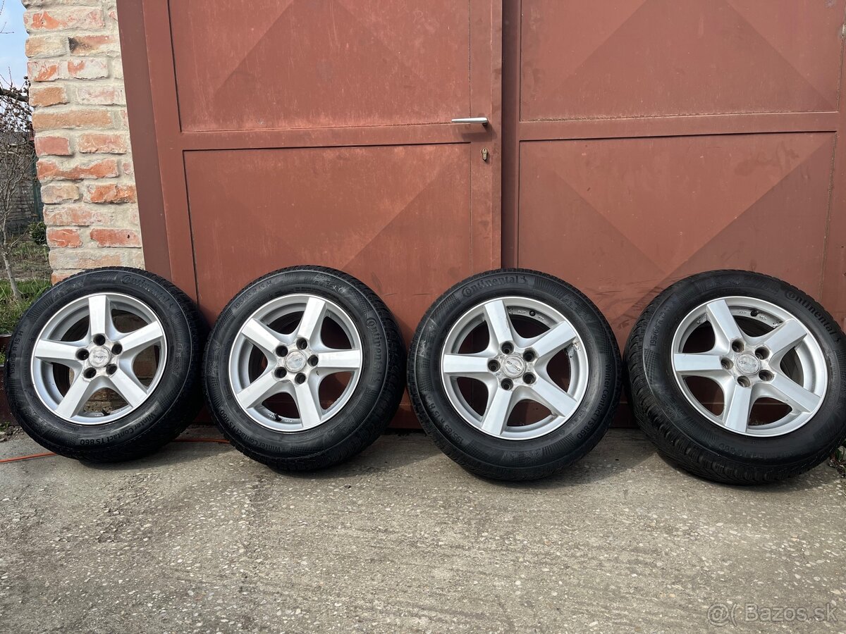 Disky VW 5x112 R15 + zimné CONTI 195/65 R15