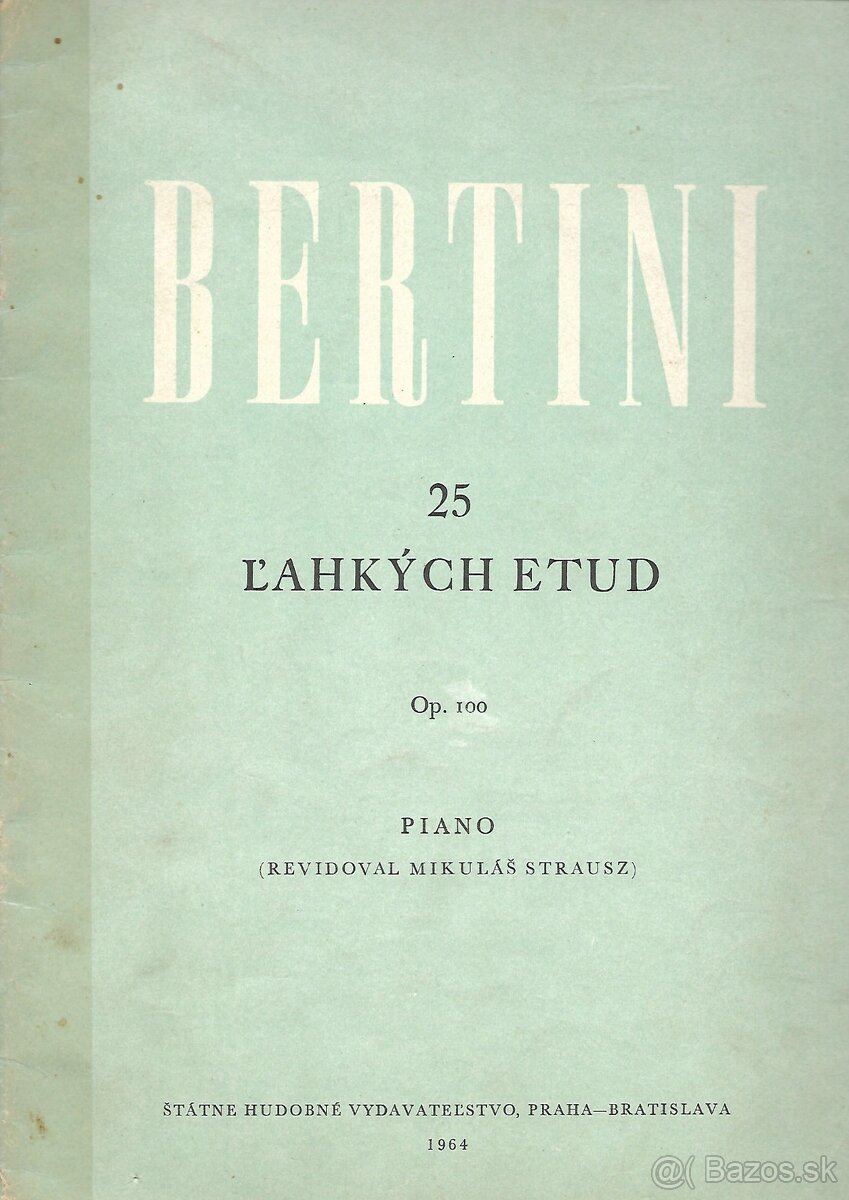 BERTINI - 25 ľahkých etud, Op. 100 (32)