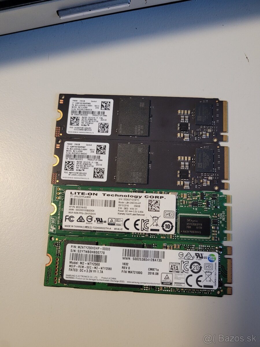 SSD m2 NVme/SATA 4kusy