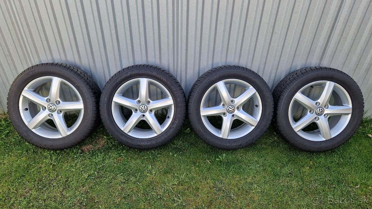 Zimná sada originál VW Golf 7, 5x112 R16 + pneu 205/55 R16