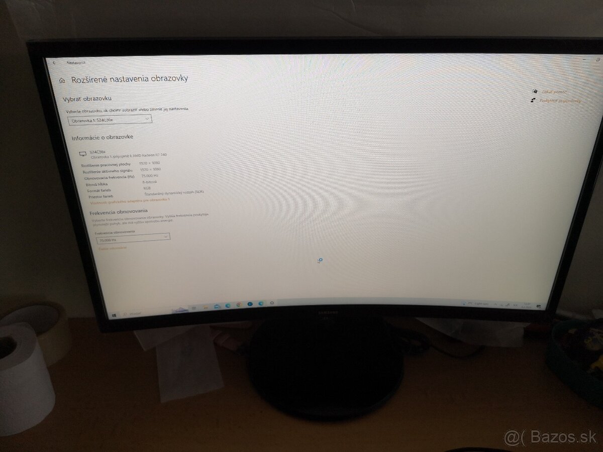 Led monitor prehnuti 24'