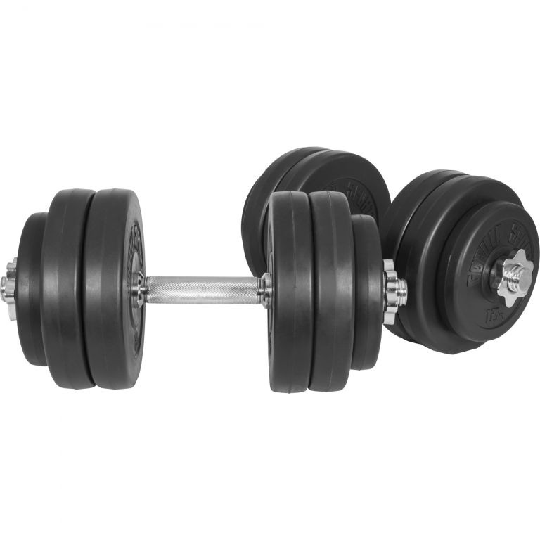 Plastové/cementové jednorúčky GORILLA SPORTS    2 x 15 kg