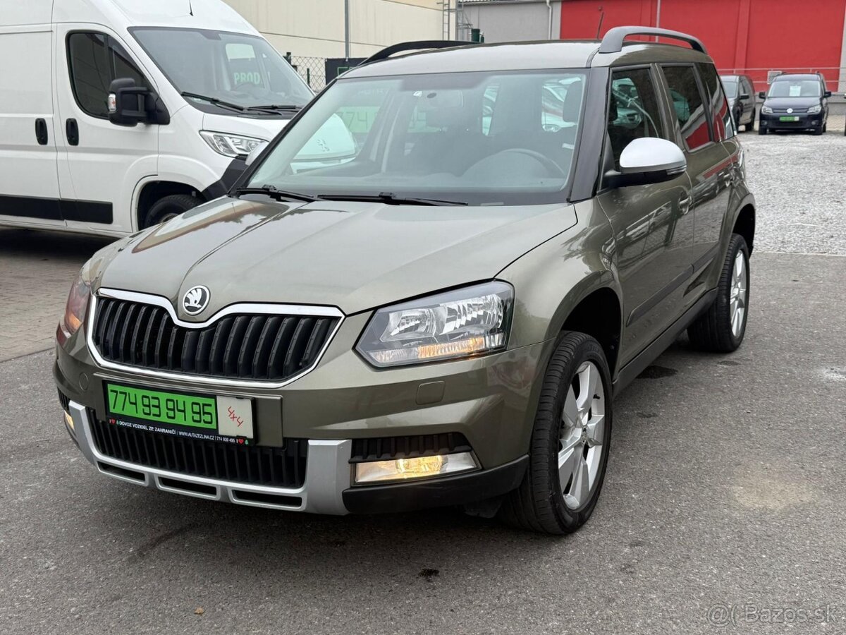 ►► ŠKODA YETI 2,0 TDI 4x4 - 81 kW, PARK. SENZORY, USB, AUX◄◄