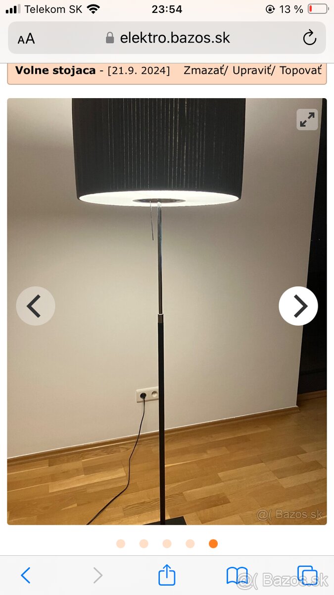 Volne stojaca lampa,kvalitna,tazka