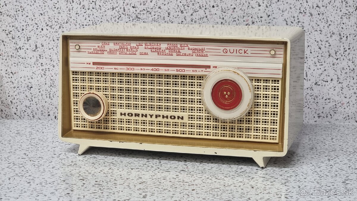 rok 1962 Elektronkové Radio Hornyphon QUICK model W141U/00D