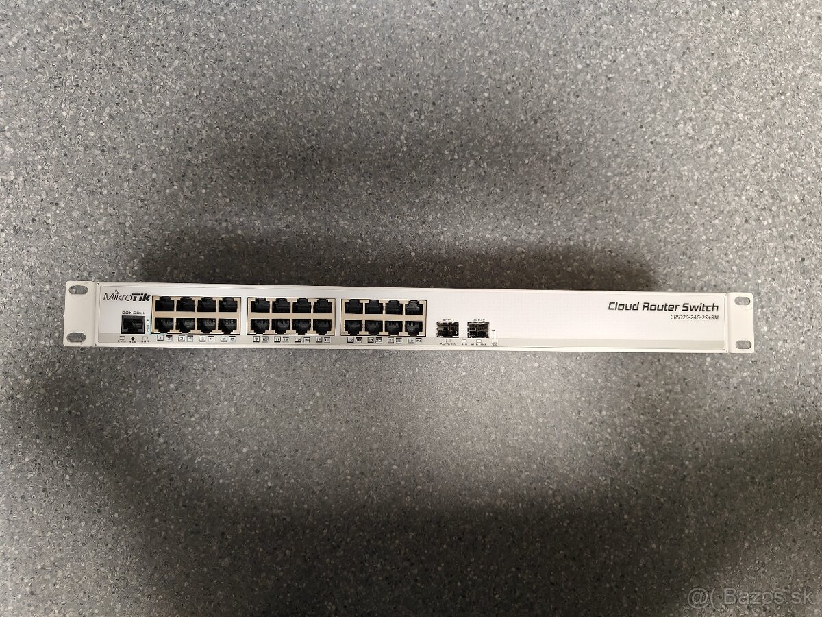 MikroTik CRS326-24G-2S+RM,24port L3 rack switch