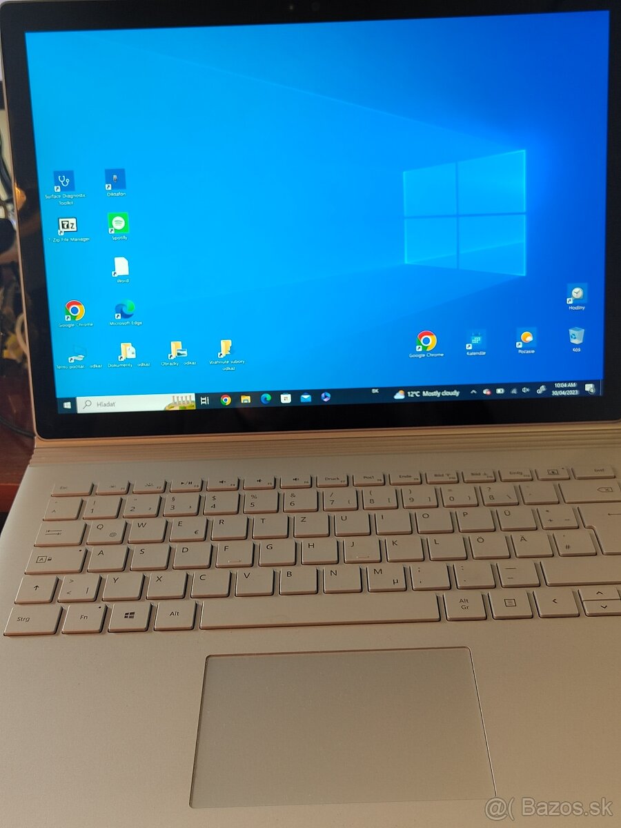 Predám notebook Microsoft Surface Book 2 (2 v 1), 15", 4K