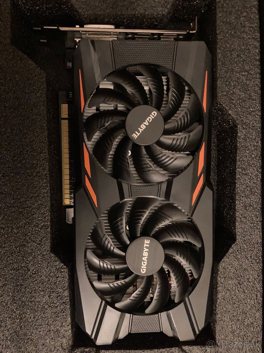 Gigabite GTX 1050Ti, Windforce OC 4GB