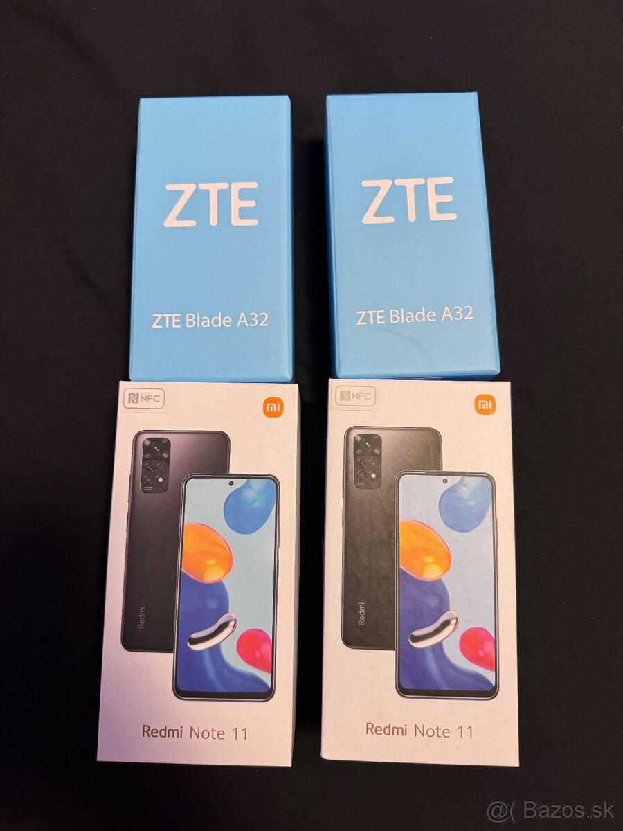 4 ks téedonov redmi note 11 a zte a32