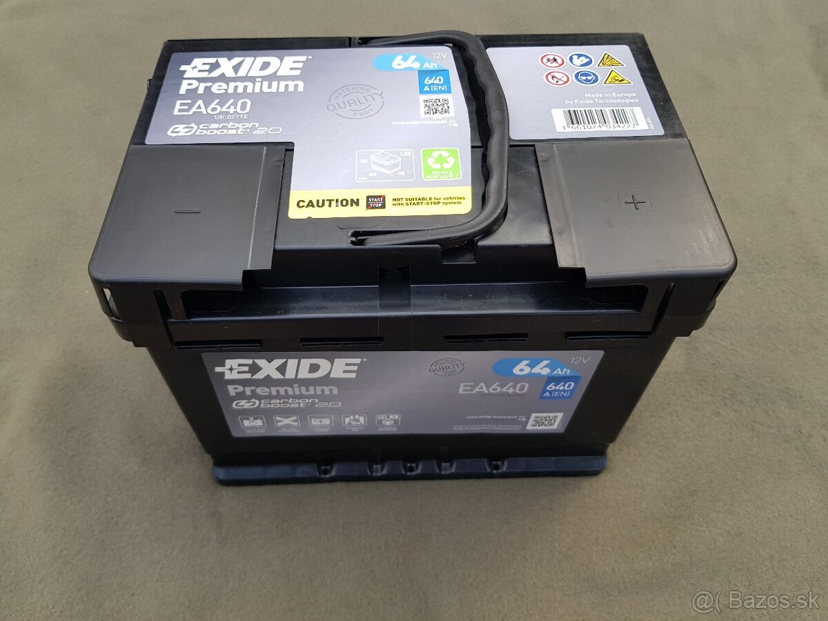 EXIDE PREMIUM 12V 64Ah 640A EA640