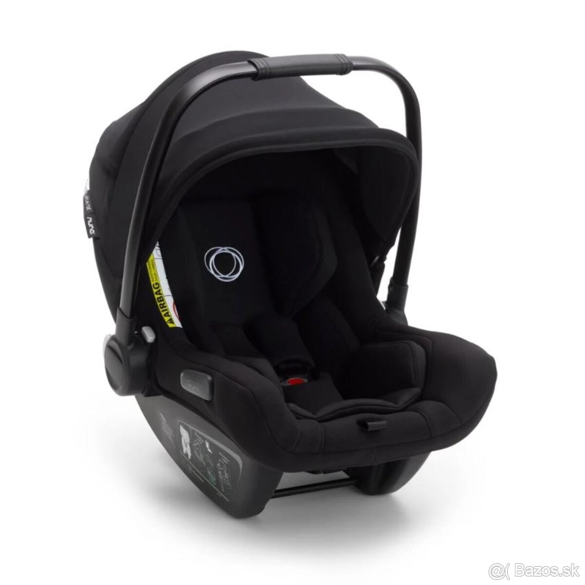 BUGABOO Turtle Air by Nuna Black + Báza + Adaptér na kočík