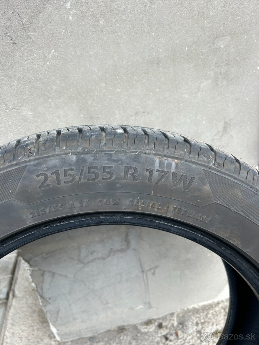 Predam jazdene pneumatiky Barum 215/55 r17