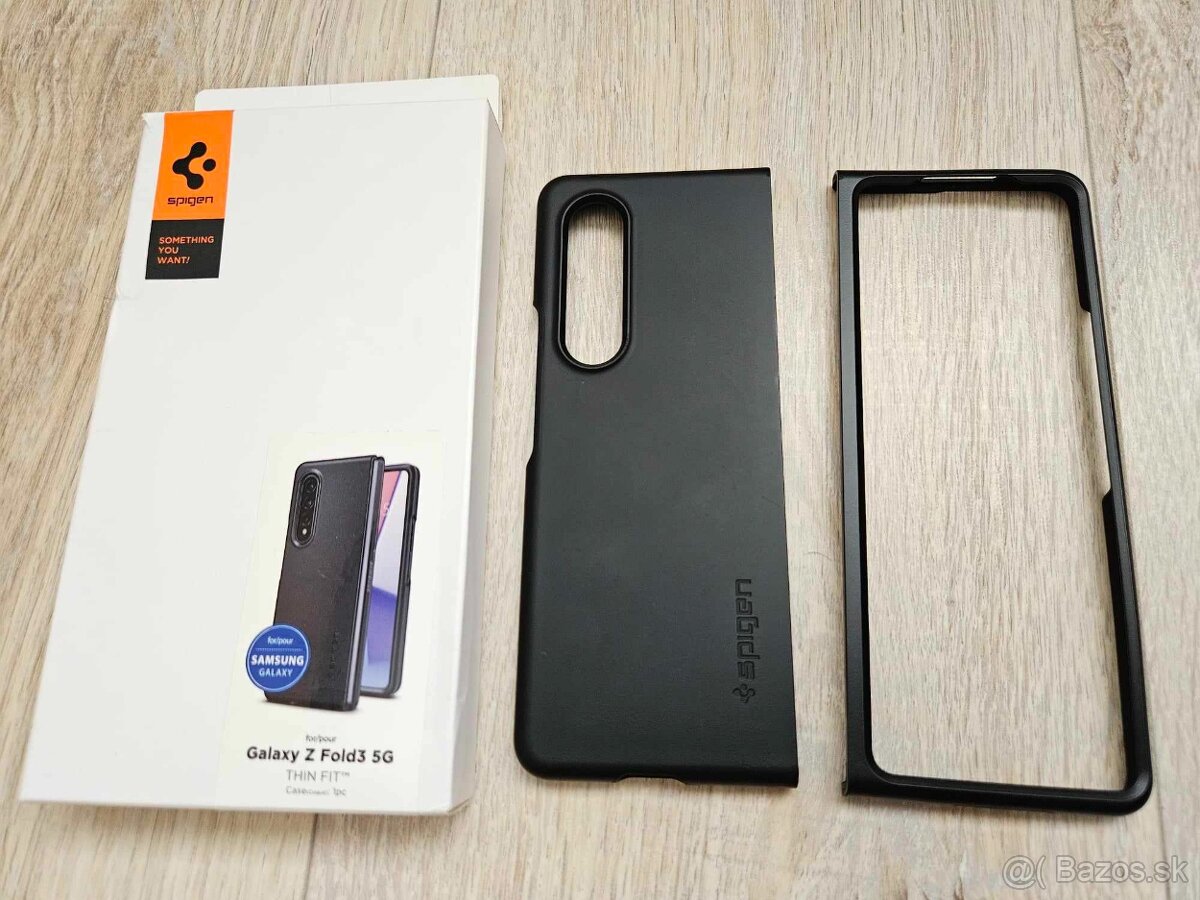 Spigen Thin Fit, čierny - Galaxy Z Fold3 5G