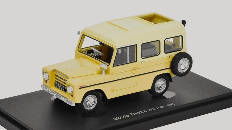 Škoda Trekka 1966, 1:43 AutoCult, béžová, nový model