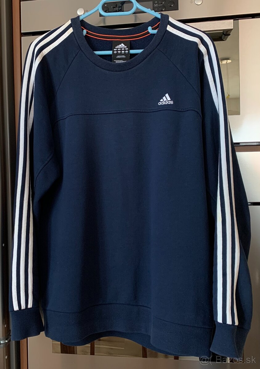 Pánska mikina originál Adidas modrá veľkosť L