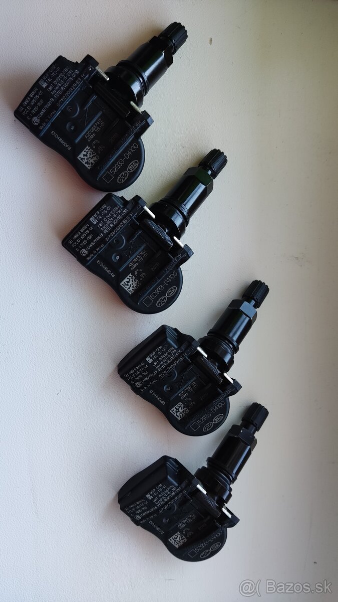 Čierne TPMS ventily Hyundai/Kia