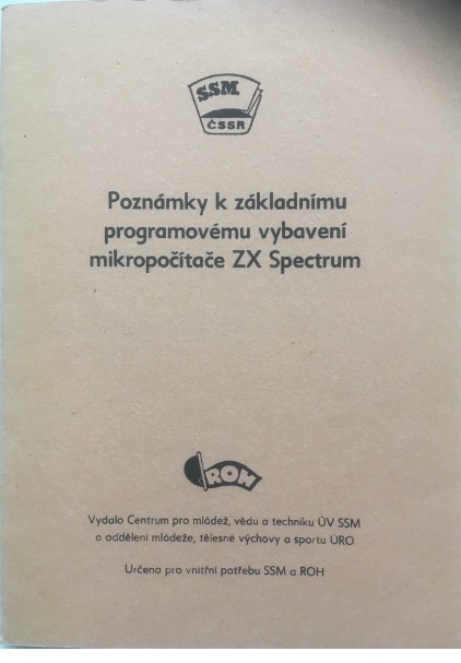 Predám príručku ZX Spectrum