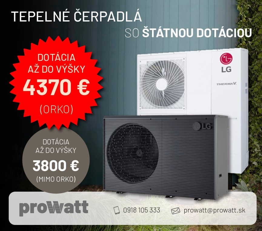 FOTOVOLTAIKA a TEPELNÉ ČERPADLÁ na kľúč PROWATT s.r.o