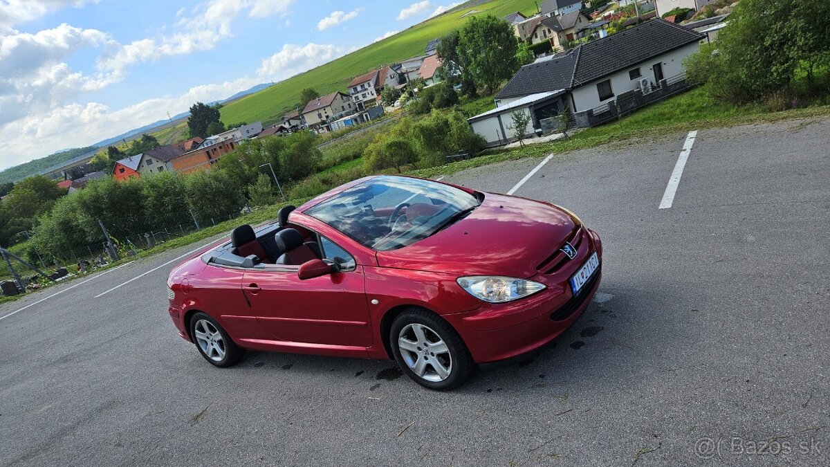 Kabrio Peugeot 307cc - automat, benzín+LPG, origo 100tis km