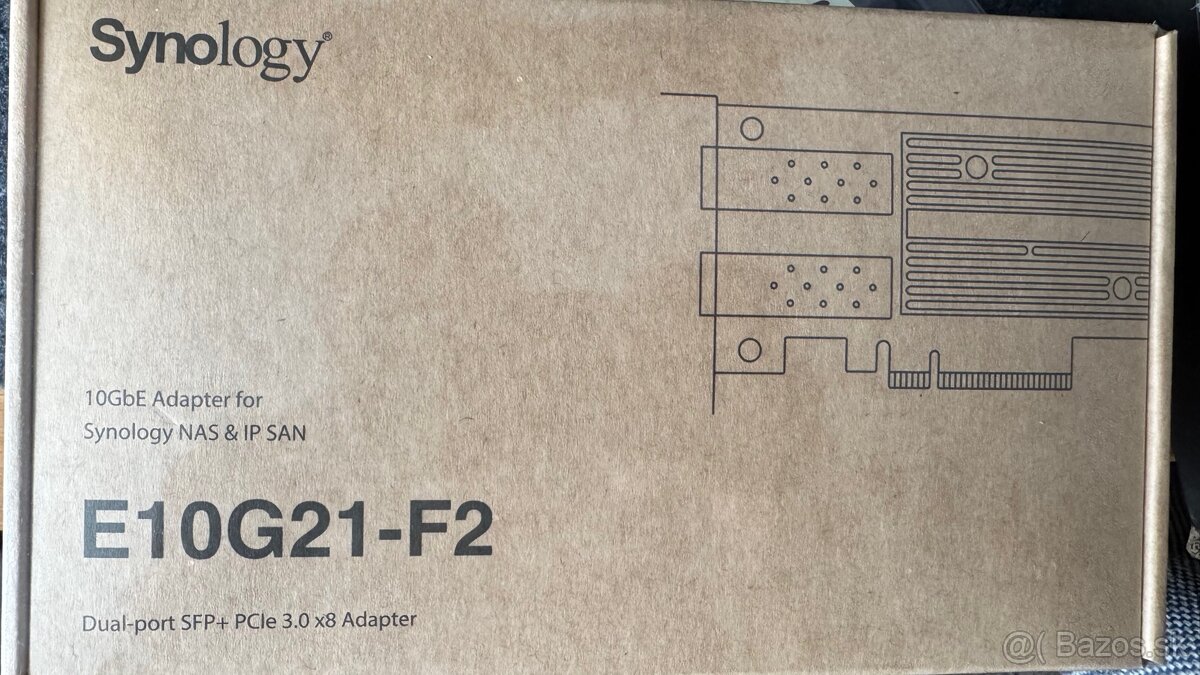 Synology E10G21-F2 2xSFP 10Gbps PCI-e 3.0 x8 Full Duplex