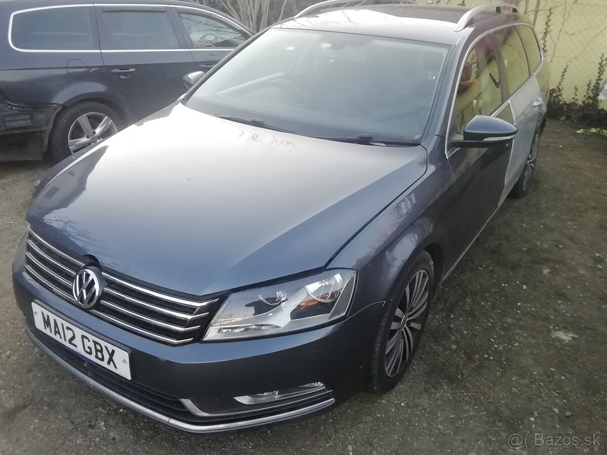 Rozpredám volkswagen passat b7 combi, 2,0 tdi 103 kW