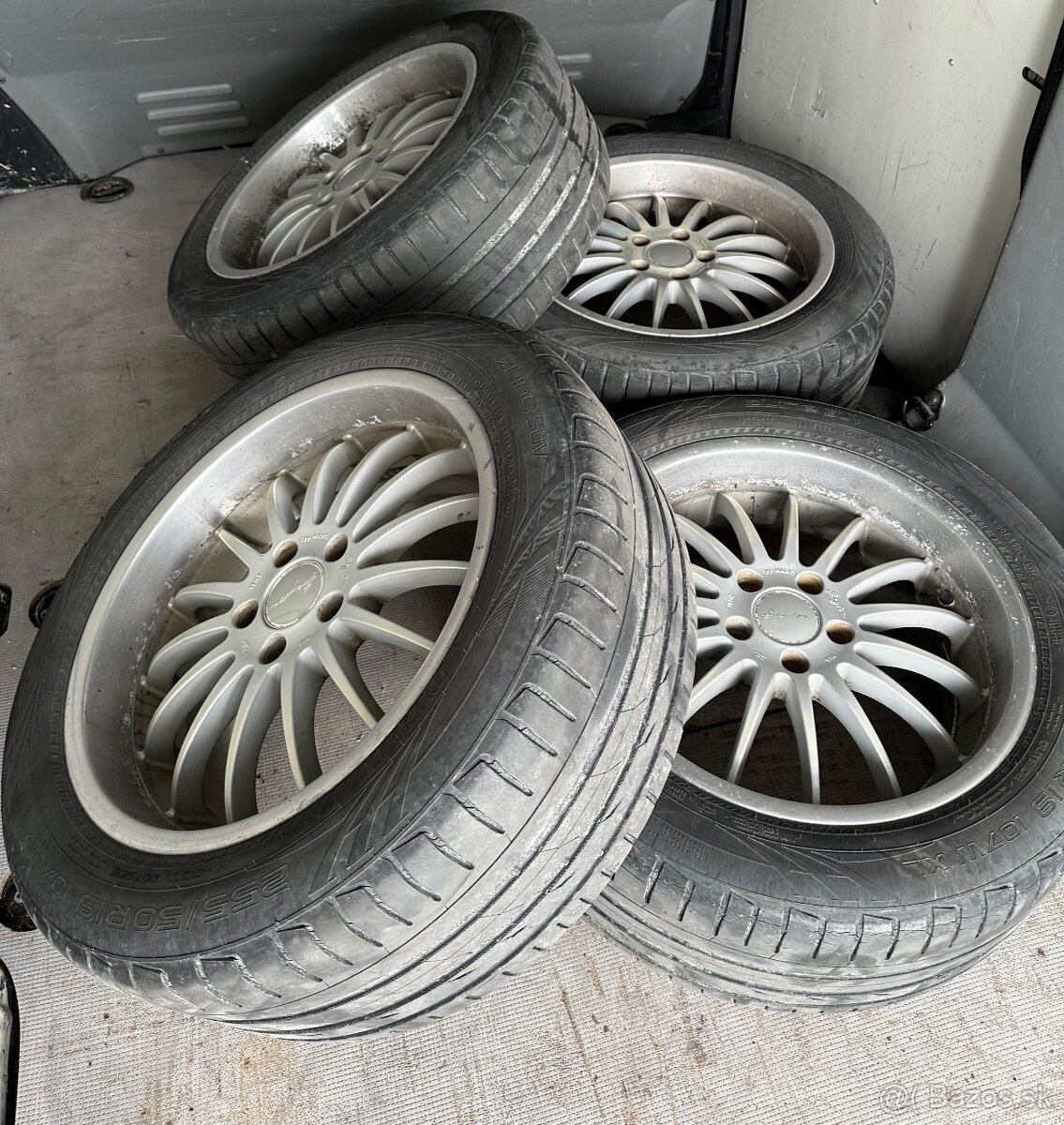 Alu. Disky R19, elektróny, komplet sada, 255/50 R19