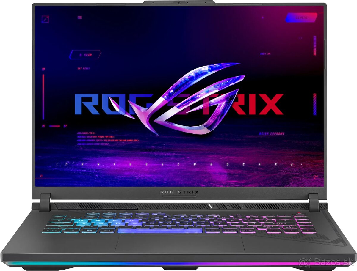 ASUS ROG Strix G16, i9-13980HX, RTX 4070 8 GB, 16" 165Hz