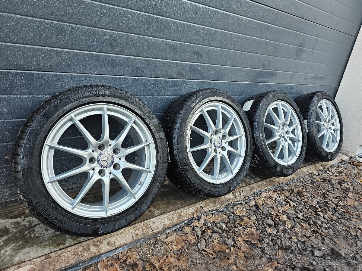 Zimná Sada Mercedes 5x112+Zimné Pneu 205/50 R17