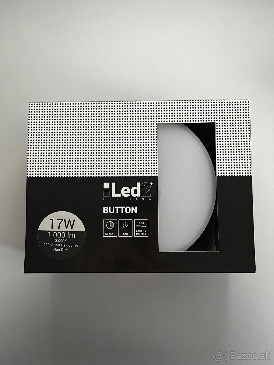 LED 2 Button stropné svietidlo do chodby