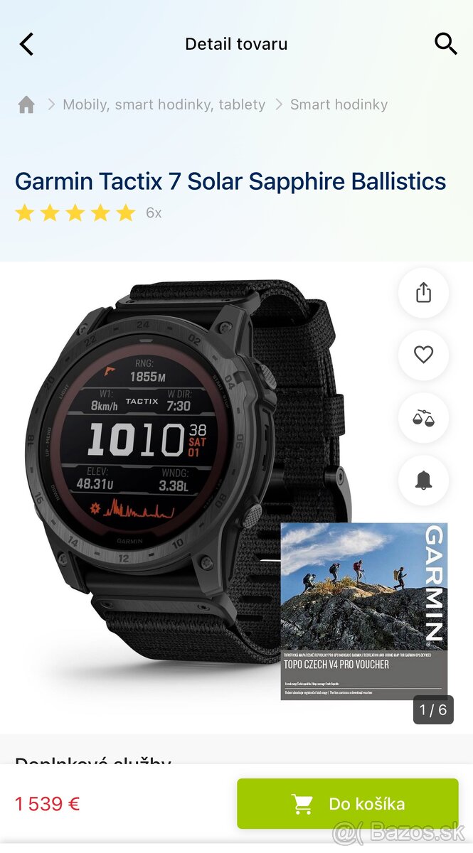 Garmin Tactix 7 Solar Sapphire Ballistics