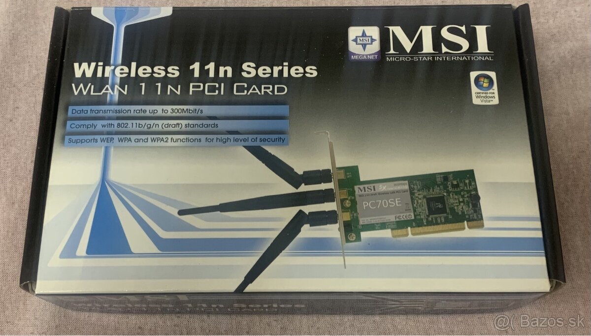 Sieťová karta MSI WLAN 11n PCI Card