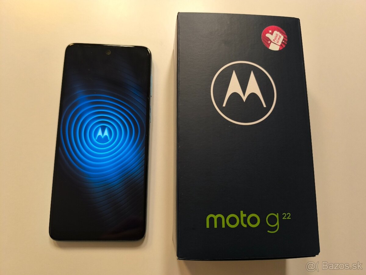 Motorola G22 v stave nového zariadenia.