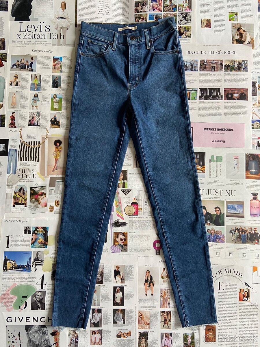 Levi’s Mile High Super Skinny W25 L30 džínsy XS Levis Levi