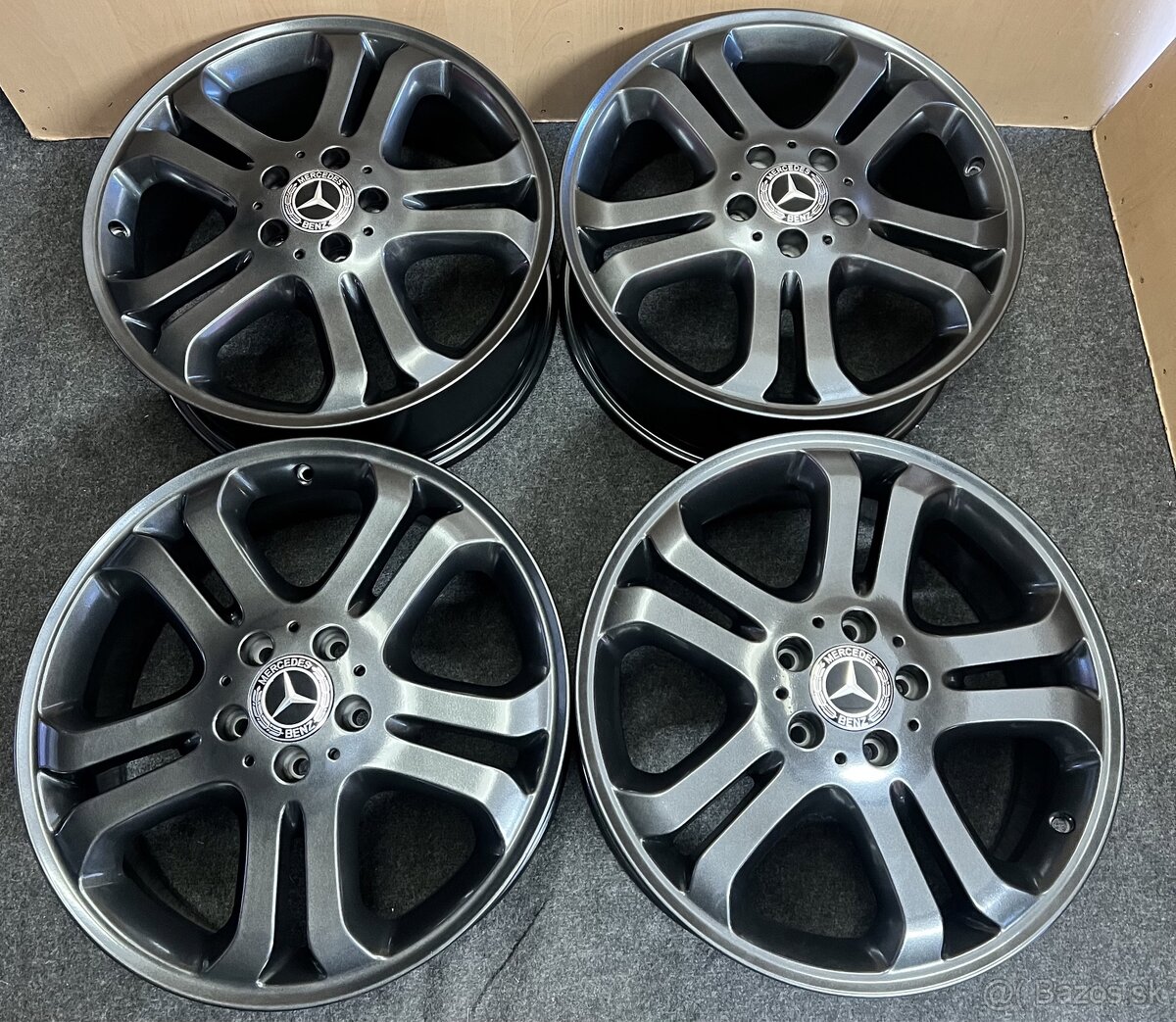 5x112 R18 Original Mercedes ET 50 vo farbe metalgun