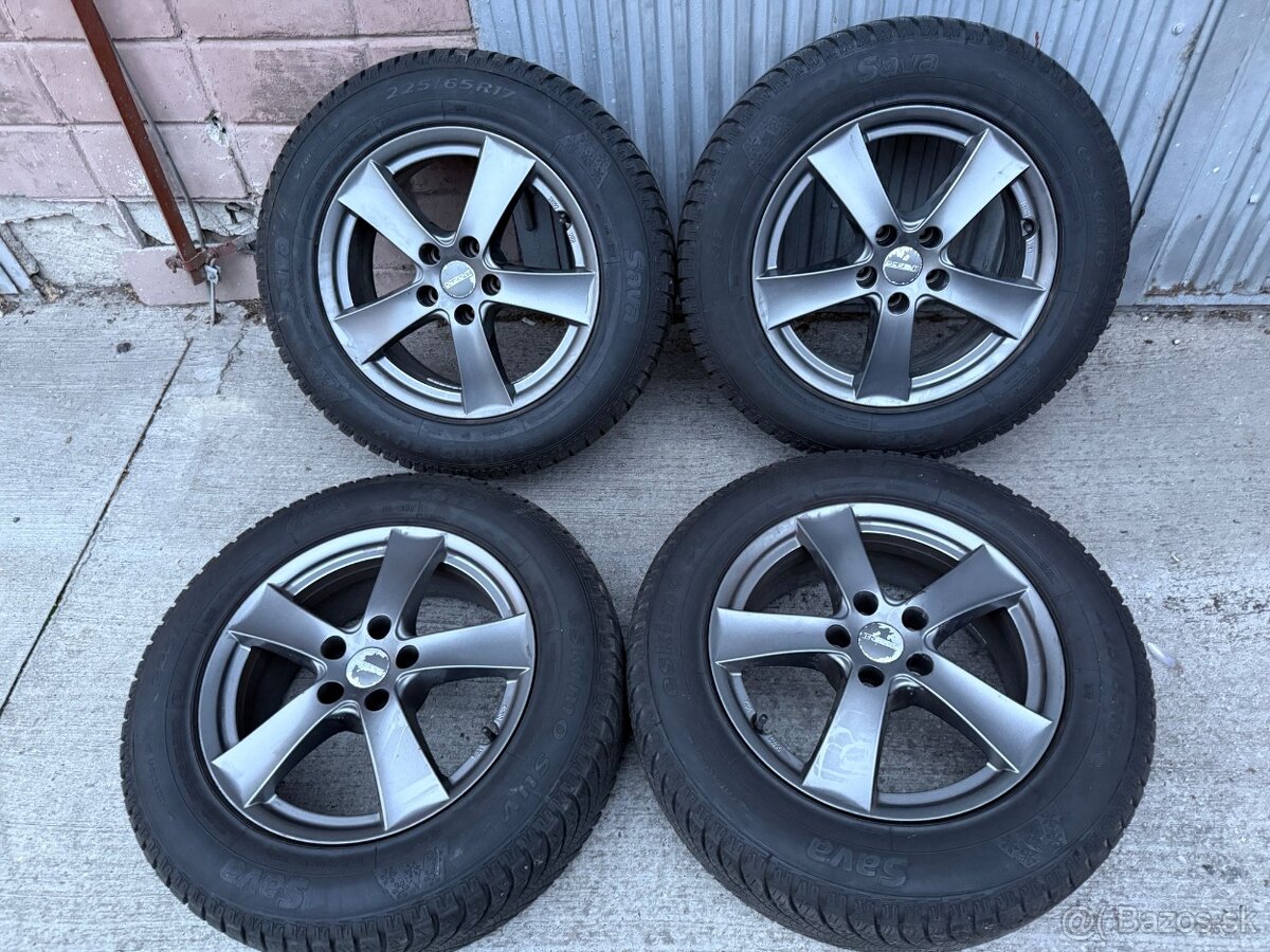 17" Elektrony 5x114,3 so zimnymi pneu 225/65 R17