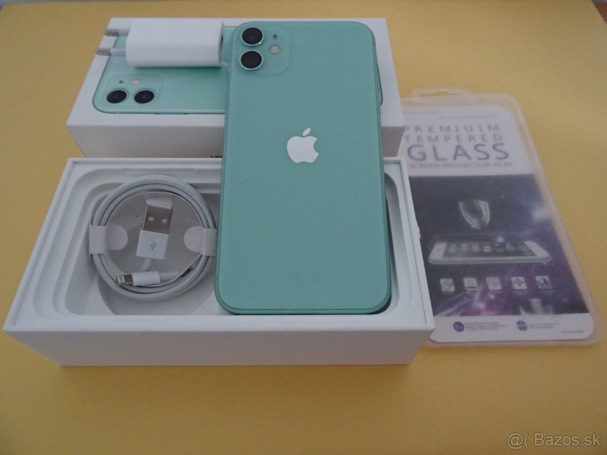 iPhone 11 64GB GREEN - ZÁRUKA 1 ROK - 100% BATERIA