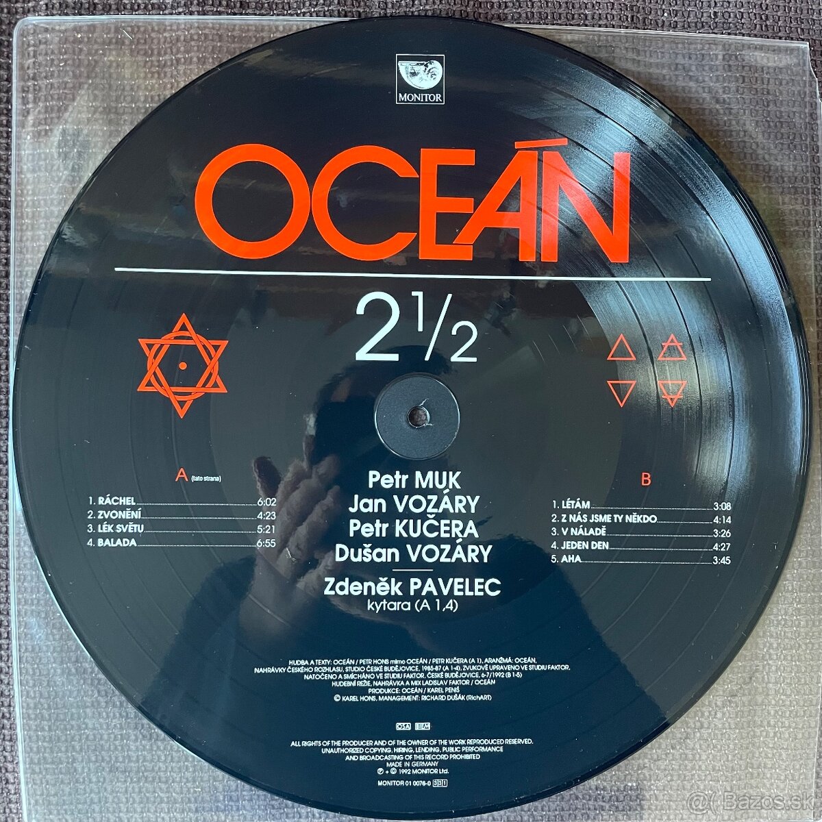 Oceán 21/2 originál 1992 picture disk