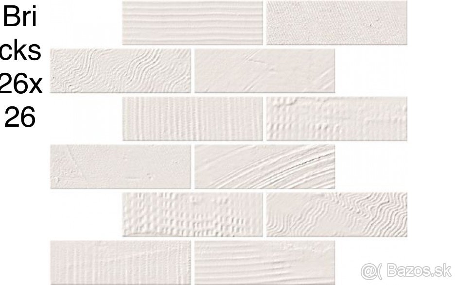 Naxos Le Marais dekor 26x26 bricks milk