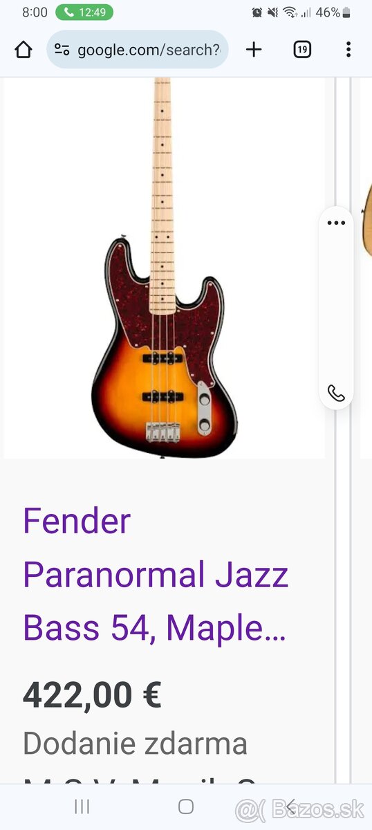 Fender jazz bass panorama54